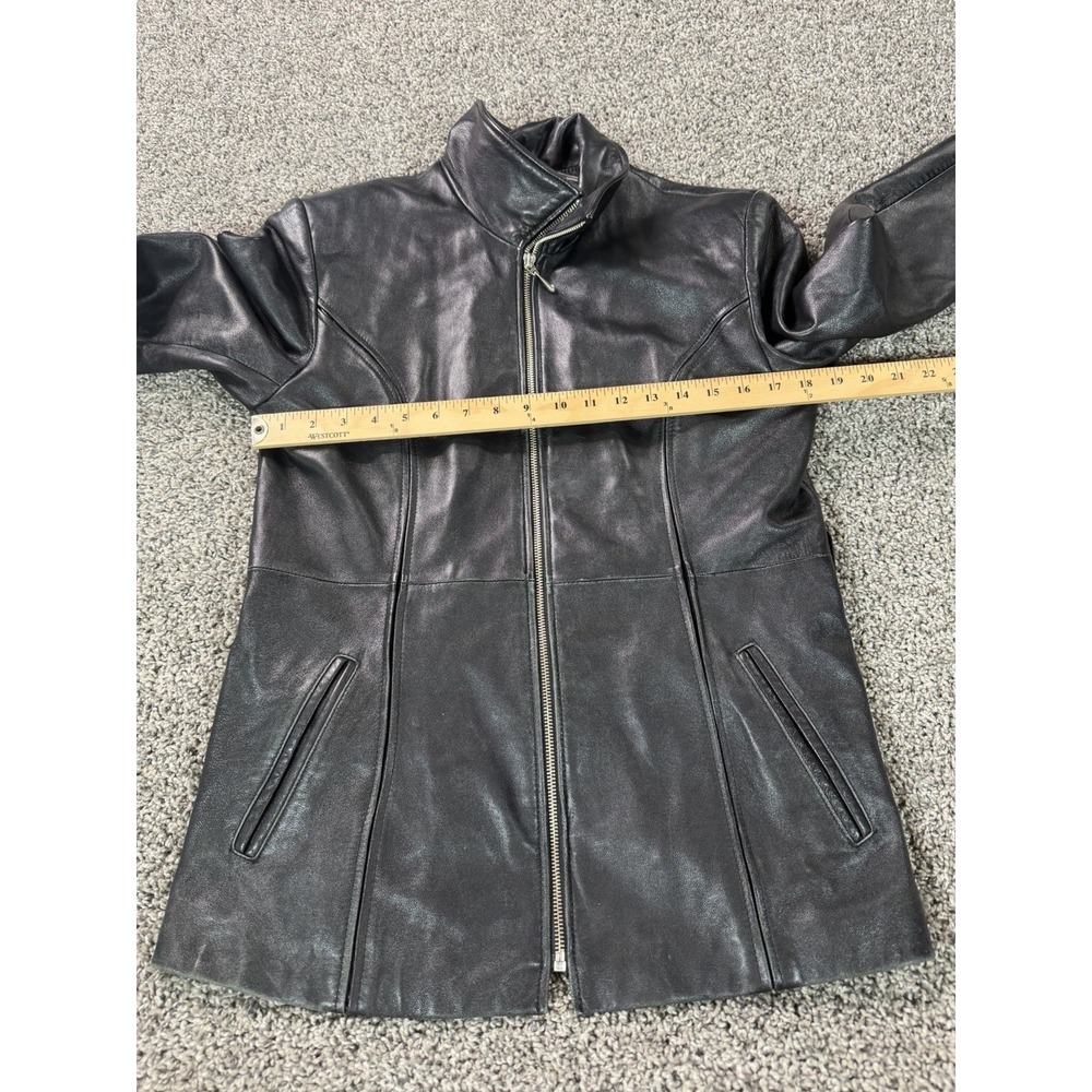 Wilson's Leather Pelle Studio Bomber Jacket Women's Size Small Black - Picture 5 of 8